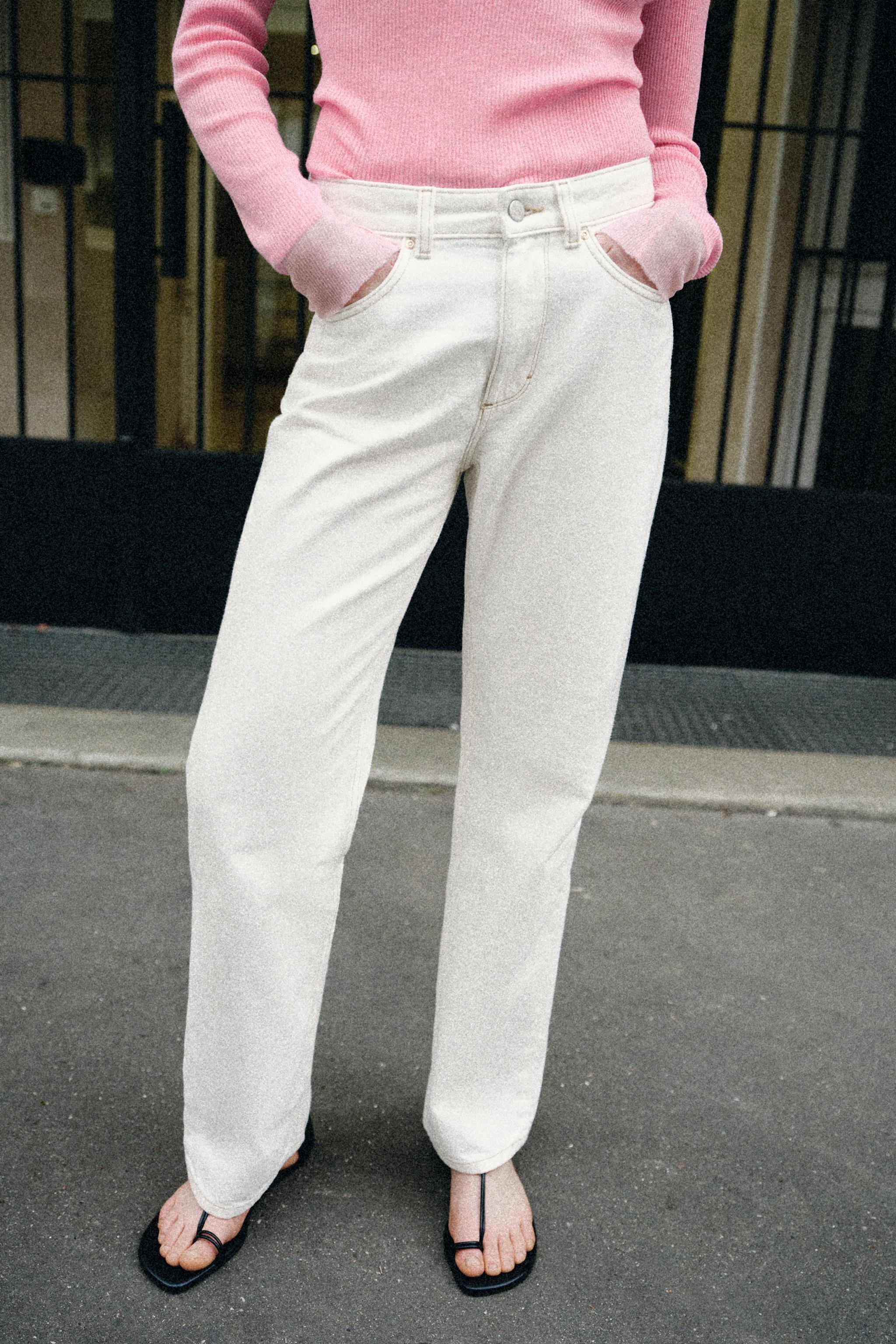 JEAN Z1975 DROIT TAILLE HAUTE LONG